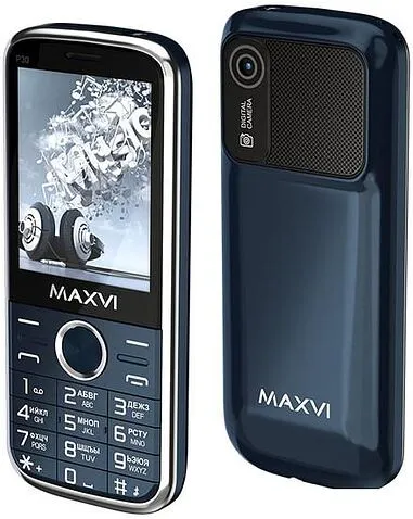 Кнопочный телефон Maxvi P30 (синий)