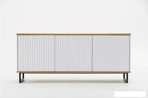 Тумба Shtabe Royal 5041 эко (белый/дуб сантана/черный)