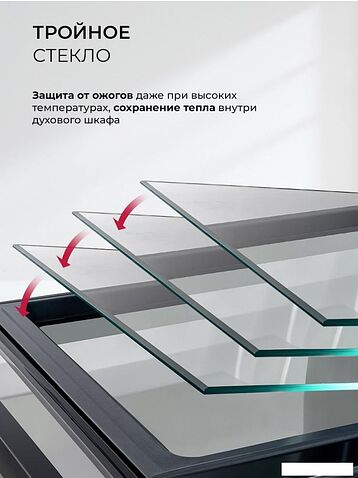 Электрический духовой шкаф LEX EDP 607 BBL Wide Series