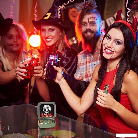 Беспроводная колонка Divoom Ditoo-Mic (голубой)