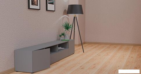 Тумба Mio Tesoro Денвер К для ТВ (графит серый)