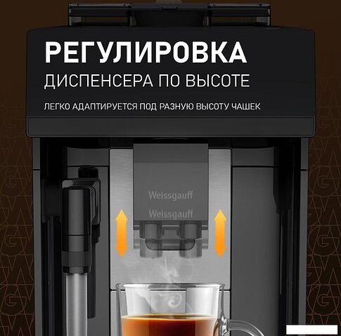 Кофемашина Weissgauff WCM-360 Automatic ColorTouch Nero