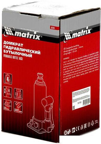 Бутылочный домкрат Matrix 50763 4т