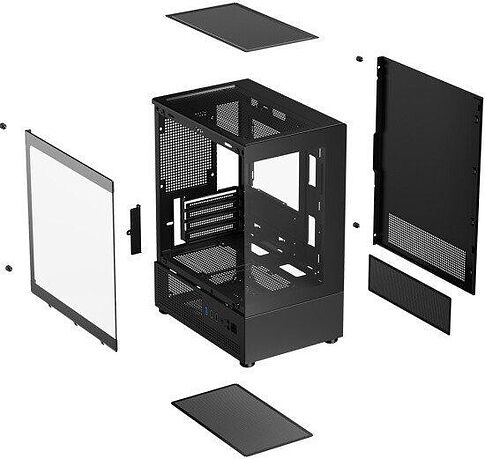 Корпус XASTRA Q300M 5FRGB (черный)