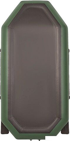 Моторно-гребная лодка Лоцман Гребная под мотор стандарт ЛС-240 (зеленый)