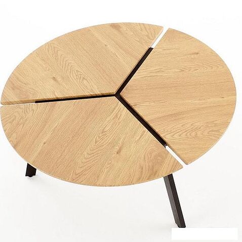 Журнальный столик Halmar Luana (дуб золотой/черный)