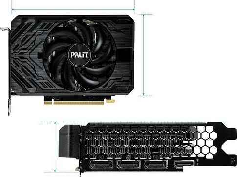 Видеокарта Palit GeForce RTX 4060 Ti StormX 8GB GDDR6 NE6406T019P1-1060F