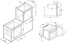 Газовый духовой шкаф Krona Stretto 45 WH