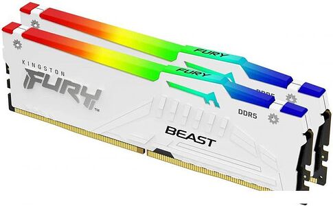 Оперативная память Kingston FURY Beast RGB 2x16ГБ DDR5 5200 МГц KF552C40BWAK2-32