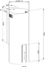 Кухонная вытяжка Korting KHC 35969 DX Cylinder