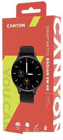 Умные часы Canyon Badian CNS-SW68BB (черный)