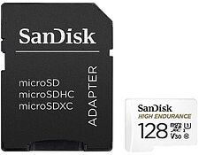 Карта памяти SanDisk High Endurance microSDXC SDSQQNR-128G-GN6IA 128GB (с адаптером) Карта памяти SanDisk High Endurance microSDXC SDSQQNR-128G-GN6IA 128GB (с адаптером)