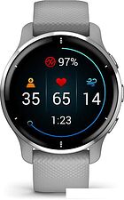 Умные часы Garmin Venu 2 Plus (серебристый/серый)
