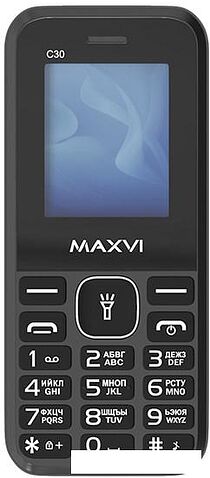 Кнопочный телефон Maxvi C30 (черный)