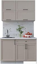 Готовая кухня Интерлиния Тренд 1.2Б (луна/луна/бискайская сосна)