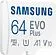 Карта памяти Samsung EVO Plus 2021 microSDXC 64GB (с адаптером)