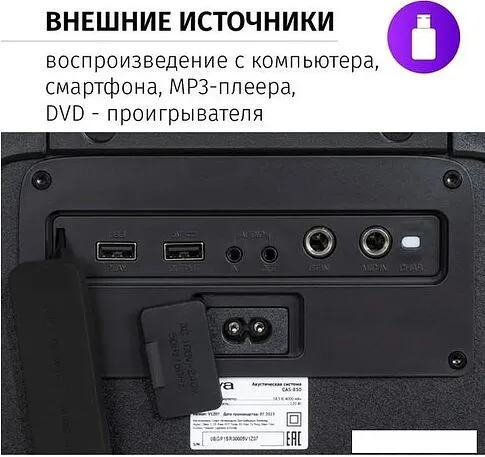 Колонка для вечеринок Aiwa CAS-850