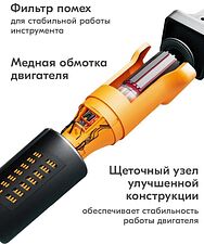 Угловая шлифмашина Eurolux УШМ-125/1500E-EU 900/72/12/30 Угловая шлифмашина Eurolux УШМ-125/1500E-EU 900/72/12/30