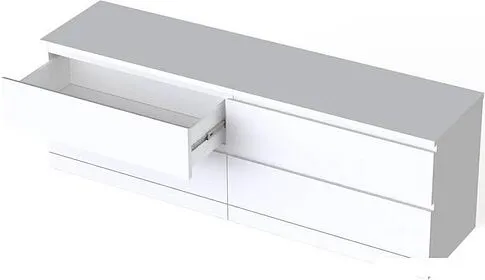 Комод Mio Tesoro Варма 4Д (пигмент, белый)