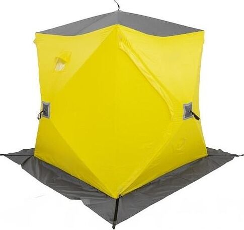 Палатка для зимней рыбалки Helios Куб Premium HS-WSCI-P-180YG (зимняя, утепленная)