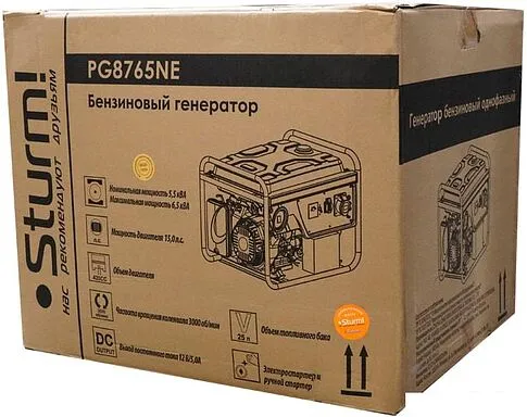 Бензиновый генератор Sturm PG8765NE