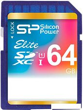 Карта памяти Silicon-Power SDXC Elite UHS-1 (Class 10) 64 GB (SP064GBSDXAU1V10) Карта памяти Silicon-Power SDXC Elite UHS-1 (Class 10) 64 GB (SP064GBSDXAU1V10)