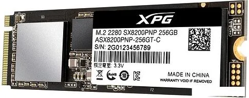 SSD A-Data XPG SX8200 Pro 256GB ASX8200PNP-256GT-C