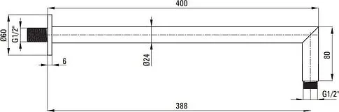 Душевая система  Deante Arnika Titanium BXYYDQAM (титан)