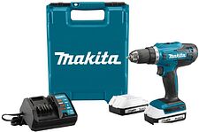 Дрель-шуруповерт Makita DF488DWAE (с 2-мя АКБ, кейс) Дрель-шуруповерт Makita DF488DWAE (с 2-мя АКБ, кейс)