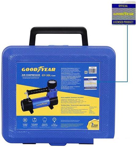 Автомобильный компрессор Goodyear GY-30L/case
