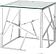 Журнальный столик Stool Group Арт Деко 55x55 EET-015 (прозрачное стекло/сталь серебристый)