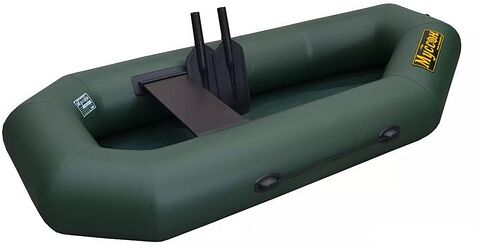 Гребная лодка Муссон S-190 с гребками (зеленый)