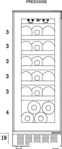 Винный шкаф Temptech PRESX30DB