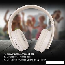 Наушники Hyundai H-HP102 (белый)