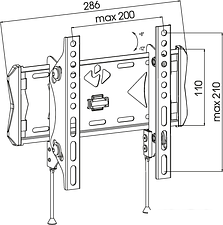 Кронштейн Kromax FLAT-6 Кронштейн Kromax FLAT-6