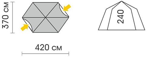 Кемпинговая палатка Talberg Arbour Sahara TLT-032S (серый)