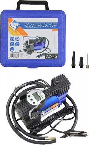 Автомобильный компрессор Nova Bright АК-45 (металлический корпус, пластиковый кейс)