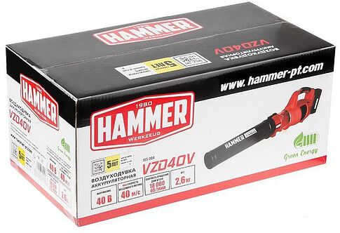 Ручная воздуходувка Hammer VZD40V (без АКБ)