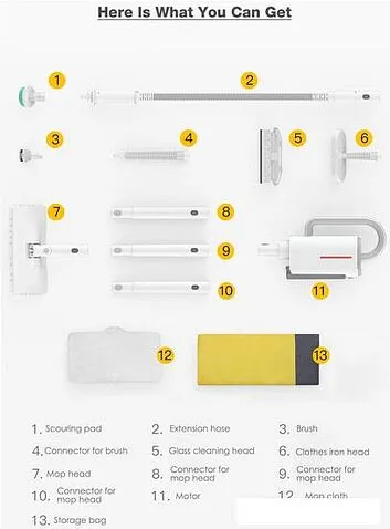Пароочиститель Deerma ZQ610