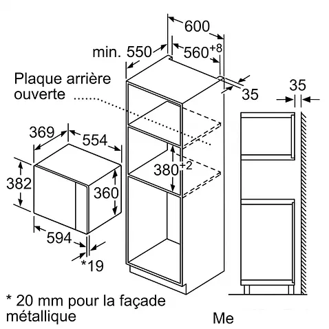 Микроволновая печь Bosch BFL550MB0