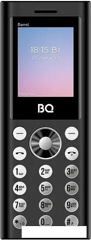 Кнопочный телефон BQ-Mobile BQ-1858 Barrel (черный/серебристый)