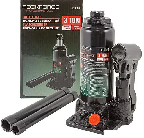 Бутылочный домкрат RockForce RF-T90304(DS) 3т