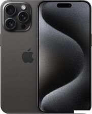 Смартфон Apple iPhone 15 Pro Max Dual SIM 1TB (черный титан)