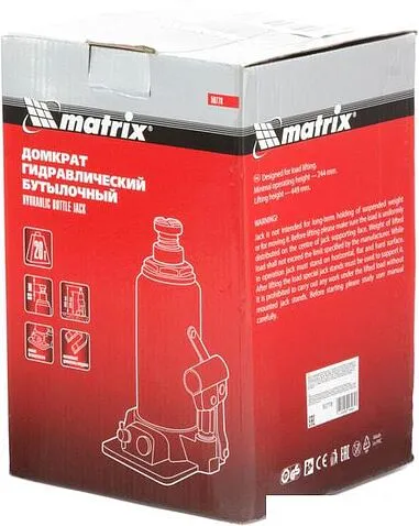 Бутылочный домкрат Matrix 50778 20т