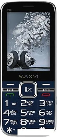 Мобильный телефон Maxvi P18 (синий)