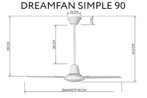 Вентилятор Dreamfan Simple 90 50090