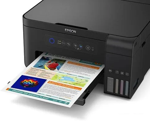 МФУ Epson L4150 (ресурс стартовых контейнеров 7500/6000, чернила 001)