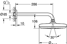 Верхний душ Grohe Tempesta 210 26411000