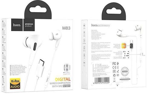 Наушники Hoco M83 USB Type-C (белый)