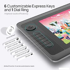 Графический монитор Parblo Coast 12 Pro Gen2 (черный)